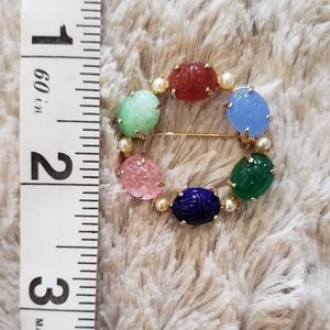 Vintage scarab brooche